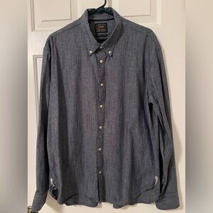 Jachs Men’s Denim Casual Button-Down Shirt